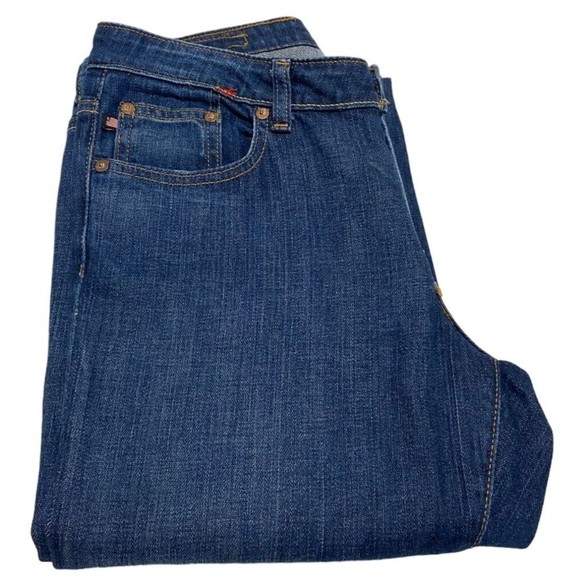 RL Polo Jeans Ralph Lauren Women Size 10 Blue Strect Kelly Tapered Jeans - Picture 4 of 12